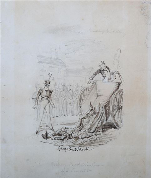 Dead?" exclaimed the agonised commander "Dead drunk only by George Cruikshank