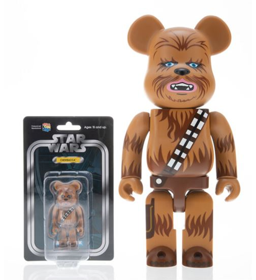 Be@rbrick | Star Wars Chewbacca 400% and 100% (two works) (2016