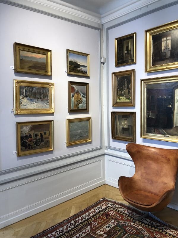 Artwork by Peter Christian Thamsen Skovgaard, View from Julsø (Jul Lake) near Silkeborg, Made of Oil on canvas laid on canvas