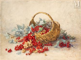 Panier de groseilles - Antoinette Chavagnat
