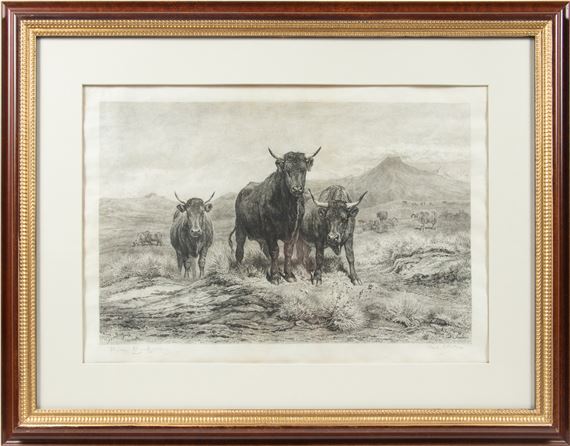 Grazing cattle by Rosa Bonheur, 1891