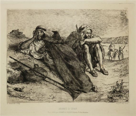 Arabs of Oran by Eugène Delacroix, 1833
