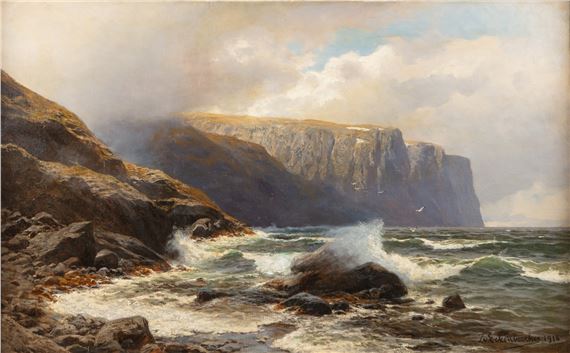 Shore landscape by Karl Paul Themistocles von Eckenbrecher, 1918