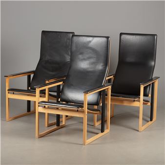 Armchairs, 3 pcs, Artzan, 1980's - Simo Heikkilä