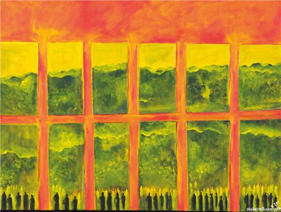 Te tini me te mano (The multitudes) by Tame Iti, 2012