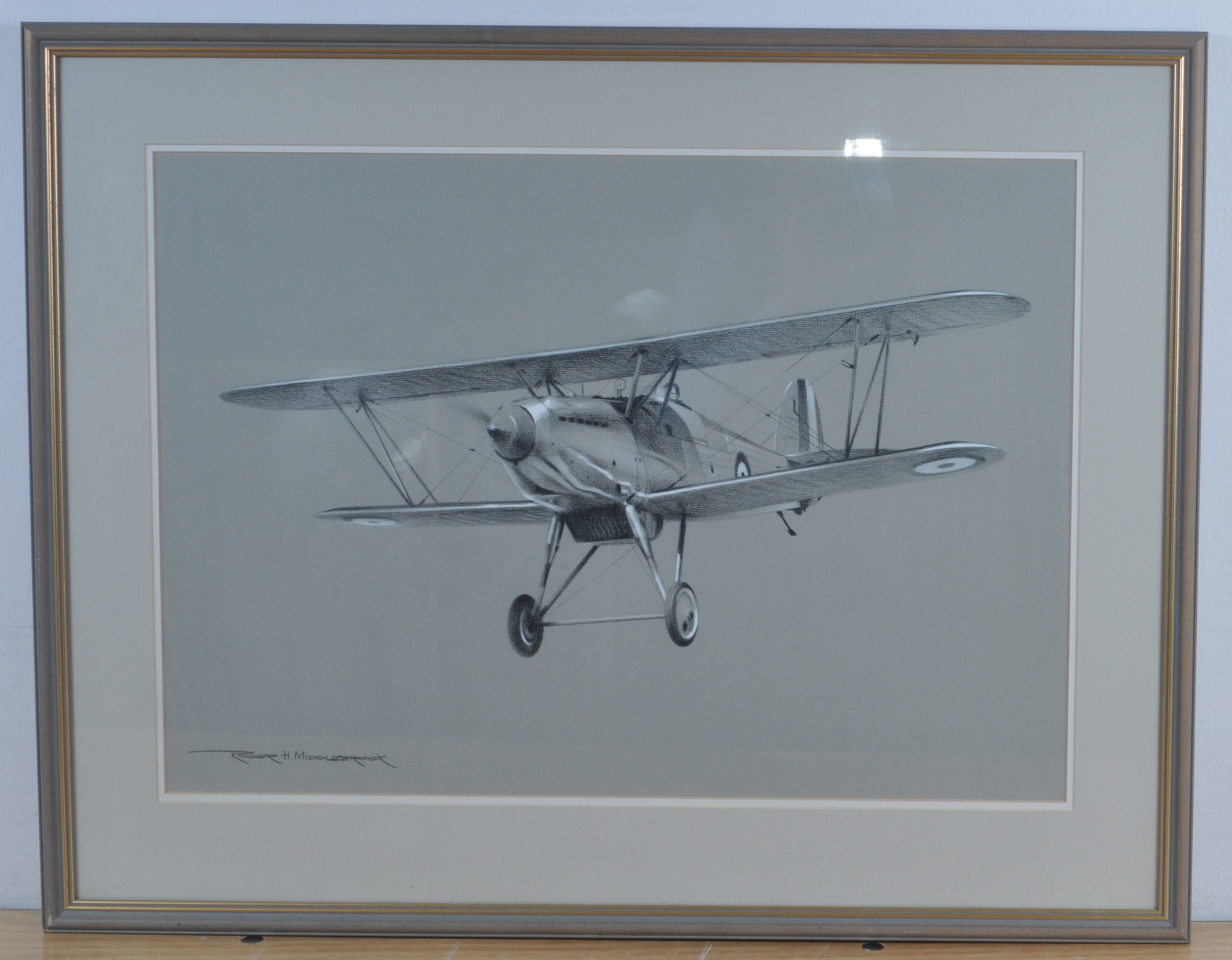 Roger H. Middlebrook | - Portrait of Camm's Classic The Hawker Fury ...