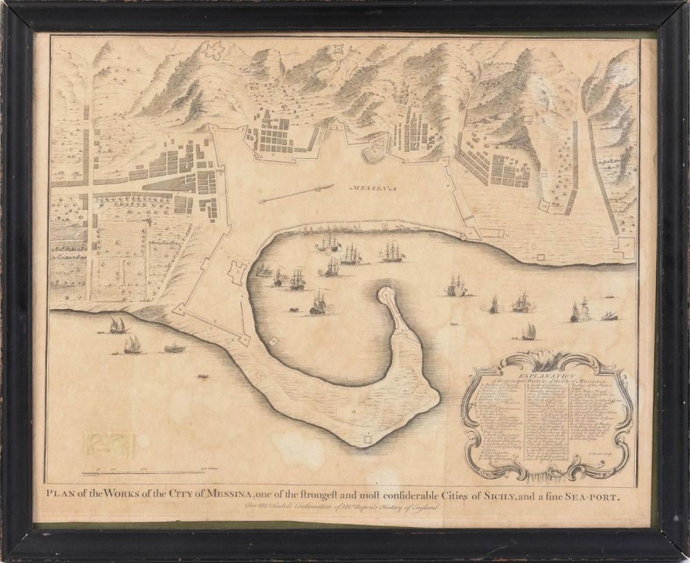 Artwork by Isaac Basire, Isaac Basire. Plan of Messina.