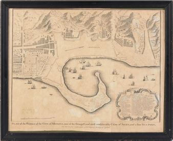 Isaac Basire. Plan of Messina. - Isaac Basire