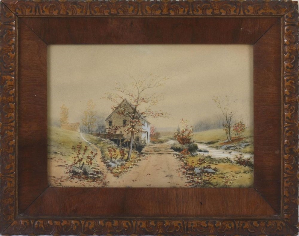 Artwork by C. Lamazure, The Old Mill, After C. Lamazure., Made of Watercolor on paper