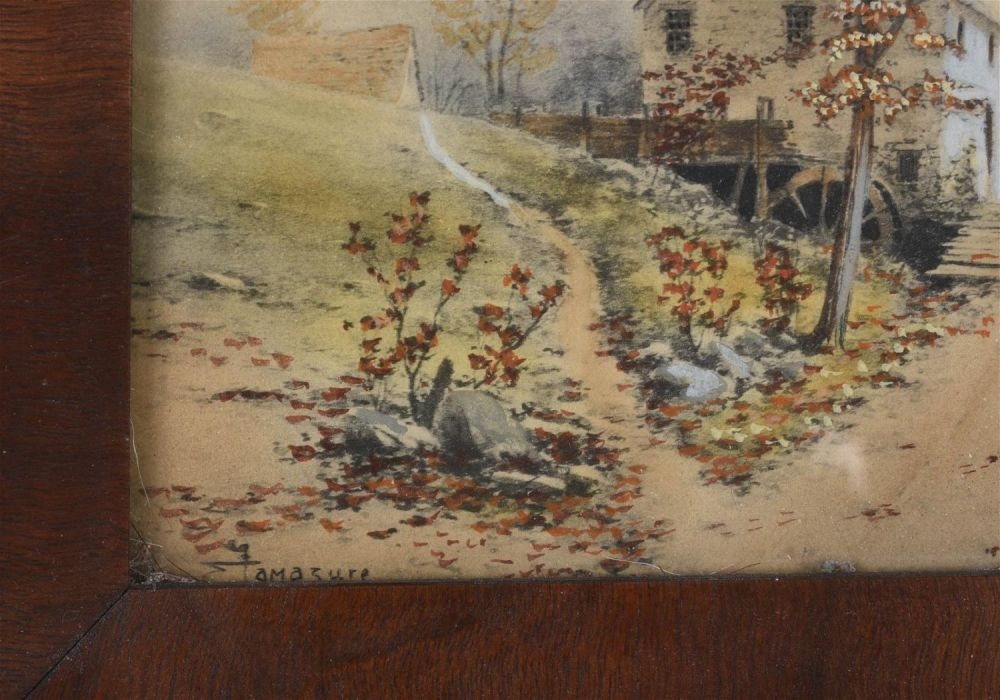 Artwork by C. Lamazure, The Old Mill, After C. Lamazure., Made of Watercolor on paper