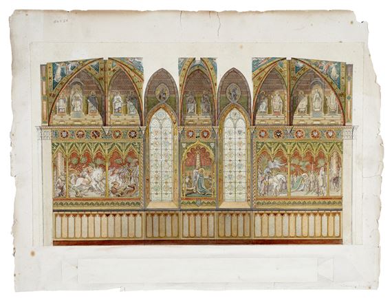 STUDIO PER DECORAZIONI DI UNA CATTEDRALE - Tommaso Bigatti