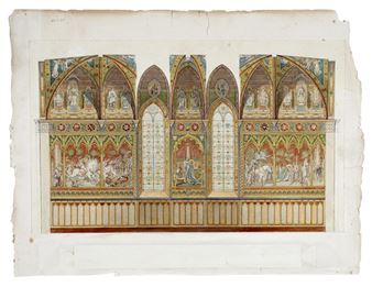 STUDIO PER DECORAZIONI DI UNA CATTEDRALE - Tommaso Bigatti