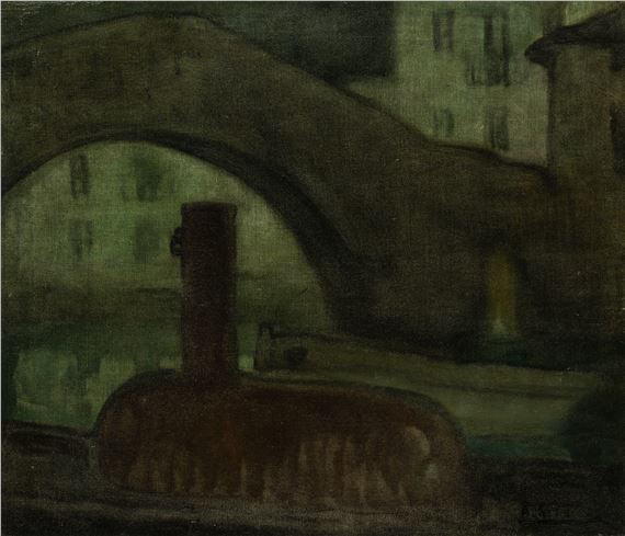 El puente by Aurelio Bibiano de Arteta y Errasti