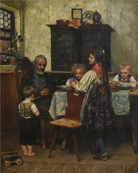 Family Grace by Phillip Fleischer, (1876)