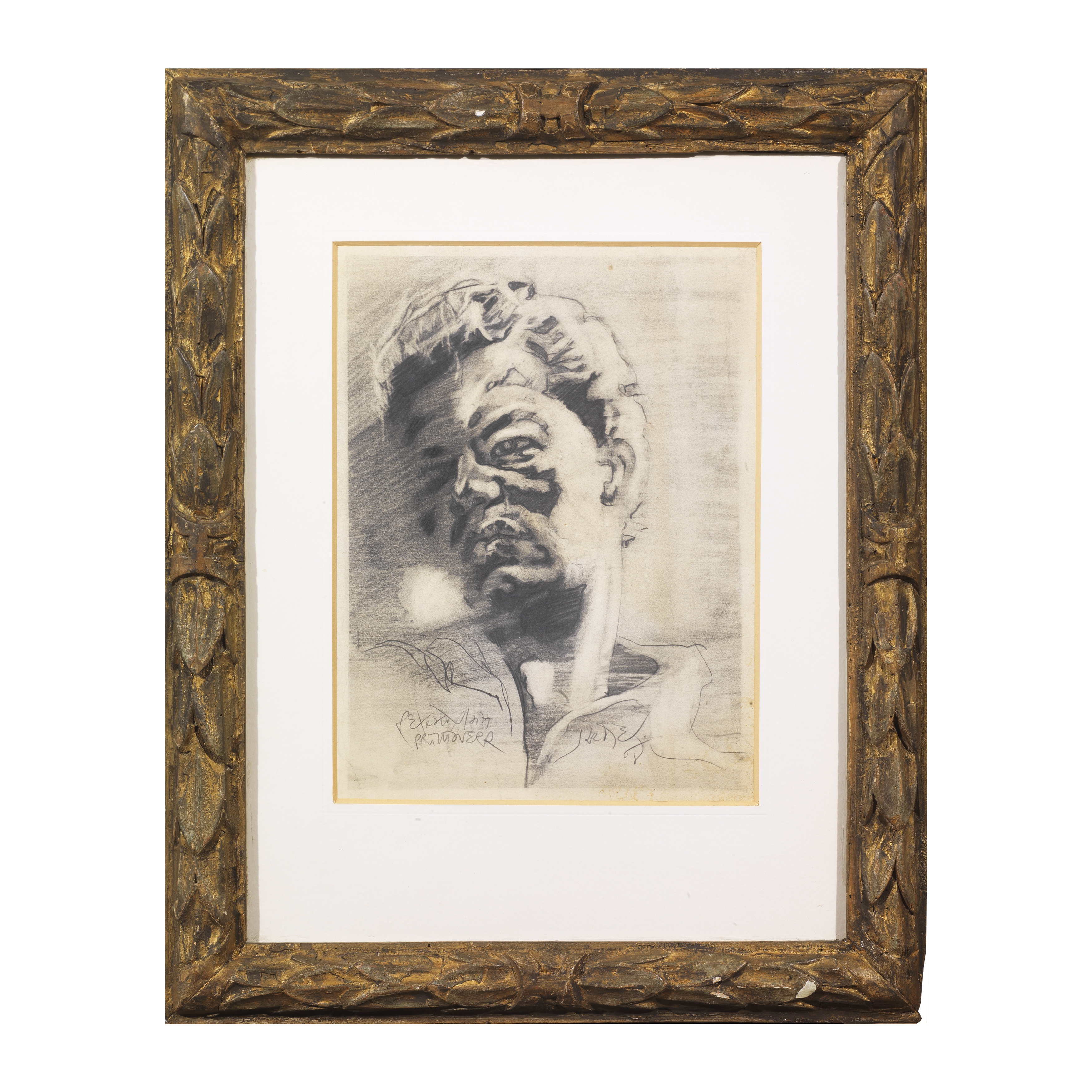 Artwork by José Parades Jardiel, Study for Alain's portrait: Spring, Made of pencil on paper