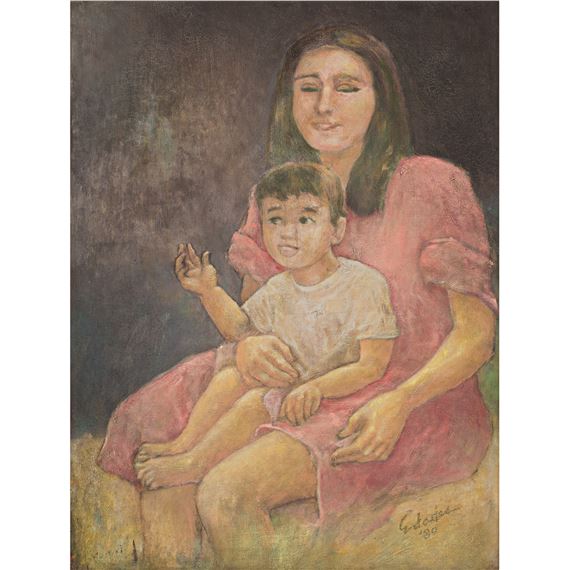 Victorio Edades Mother & Child (1980) MutualArt