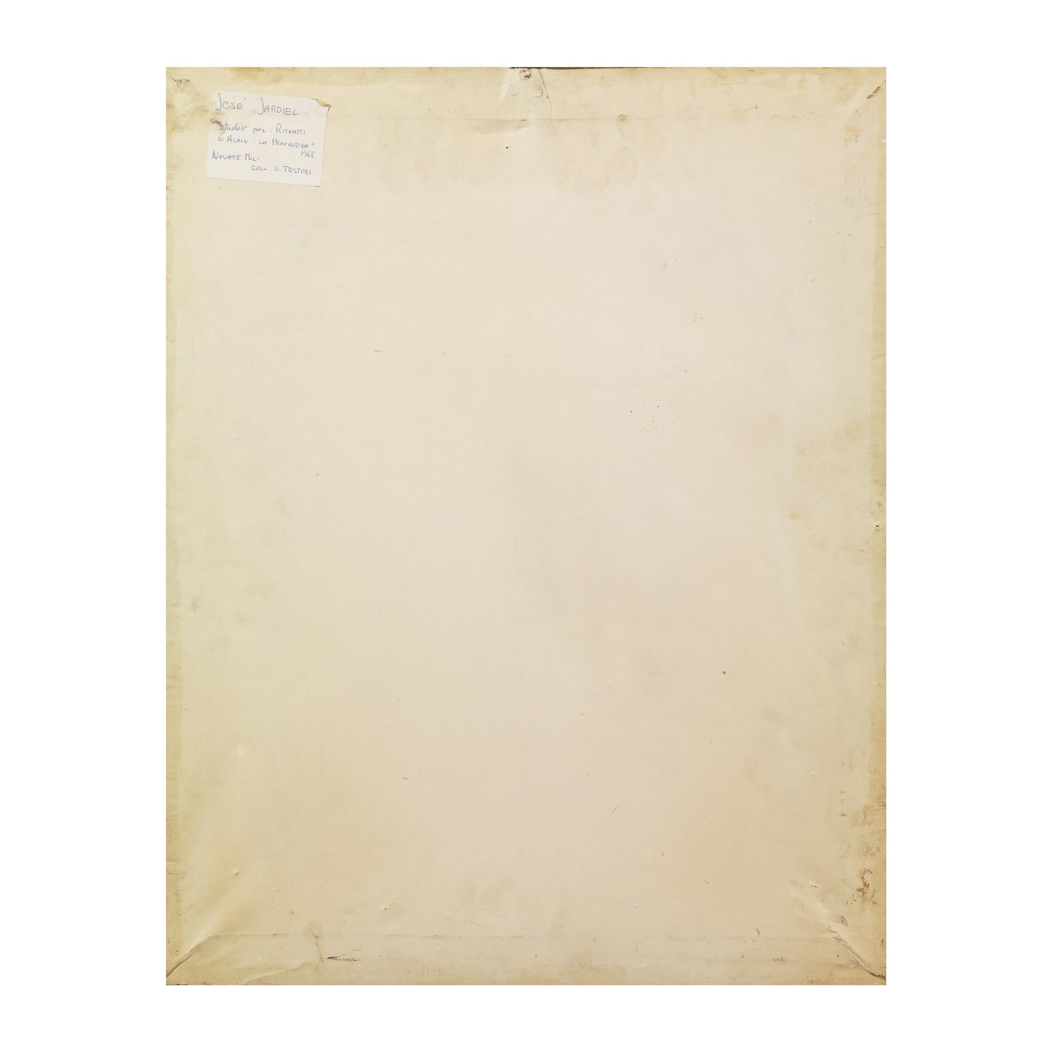 Artwork by José Parades Jardiel, Study for Alain's portrait: Spring, Made of pencil on paper