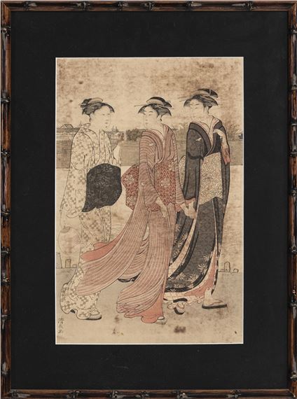 Torii Kiyonaga | Shunga oban yoko-e (Circa 1800) | MutualArt
