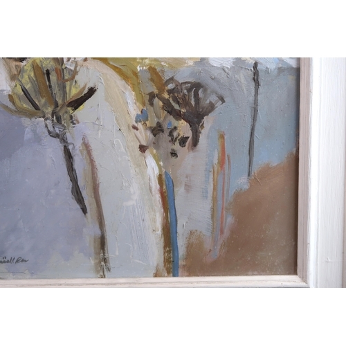 Artwork by Ann Wegmuller, ABSTRACT LANDSCAPE, Made of Oil on board