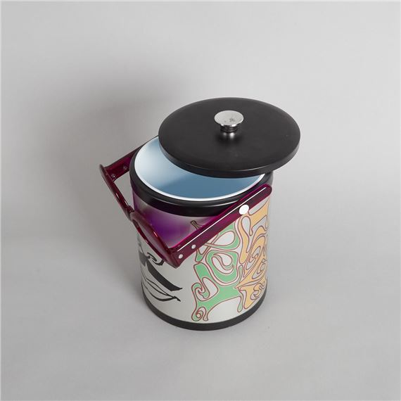 保存容器・ケース 70-80s PETER MAX vintage tableware Peter Max | A Rare Peter Max 1970s Ice Bucket | MutualArt