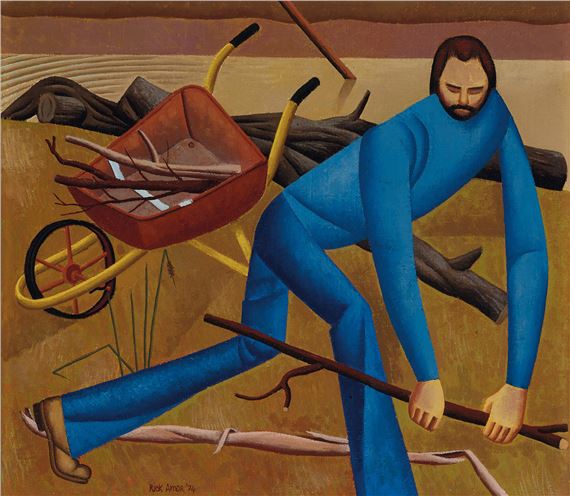 Collecting Wood by Rick Amor, 1974