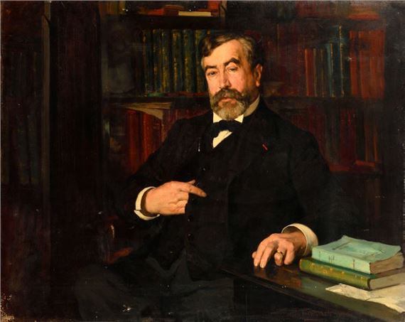 Portrait d'homme by Pierre Gourdault, dated 1906