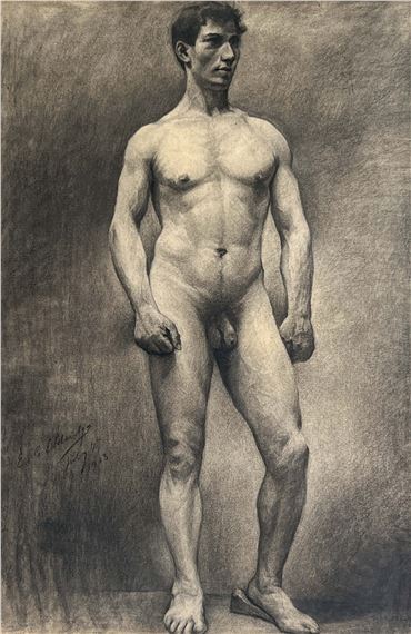 Male Nude - Edwin C. Eldridge