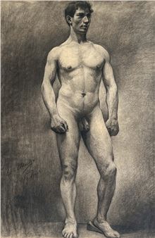 Male Nude - Edwin C. Eldridge