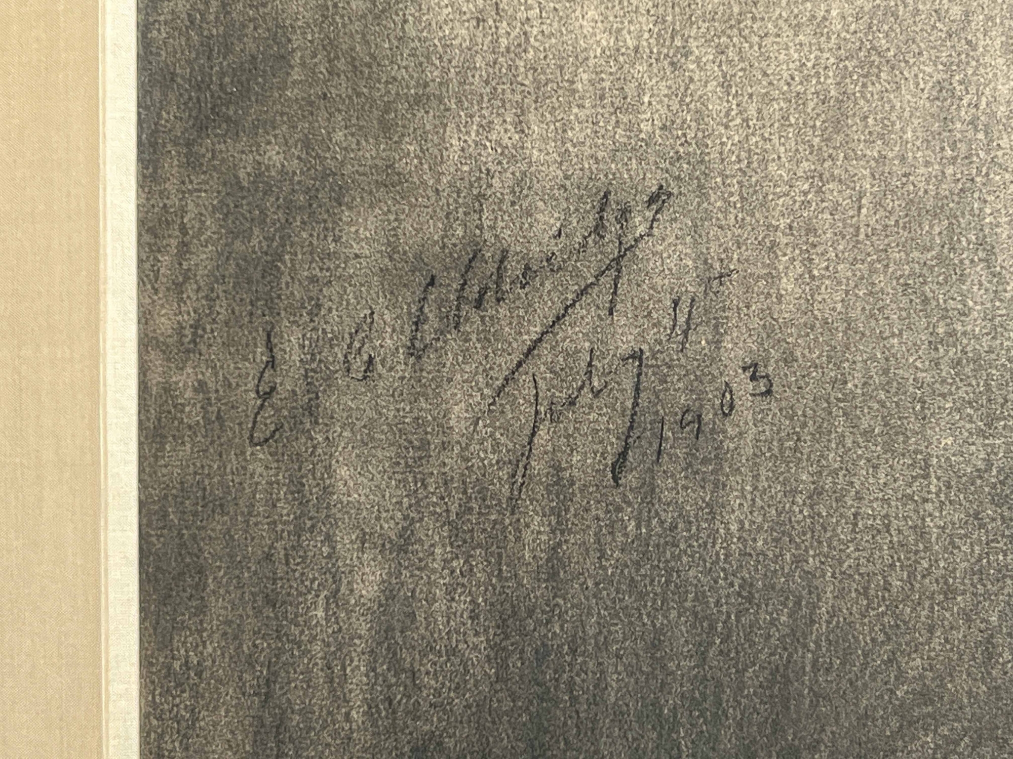 Artwork by Edwin C. Eldridge, Male Nude, Made of charcoal on paper