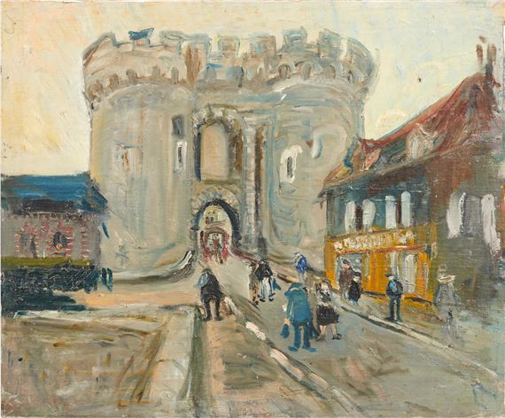 Die "Porte Guillaume" in Chartres by Willy Leopold Guggenheim Varlin, Executed in 1931