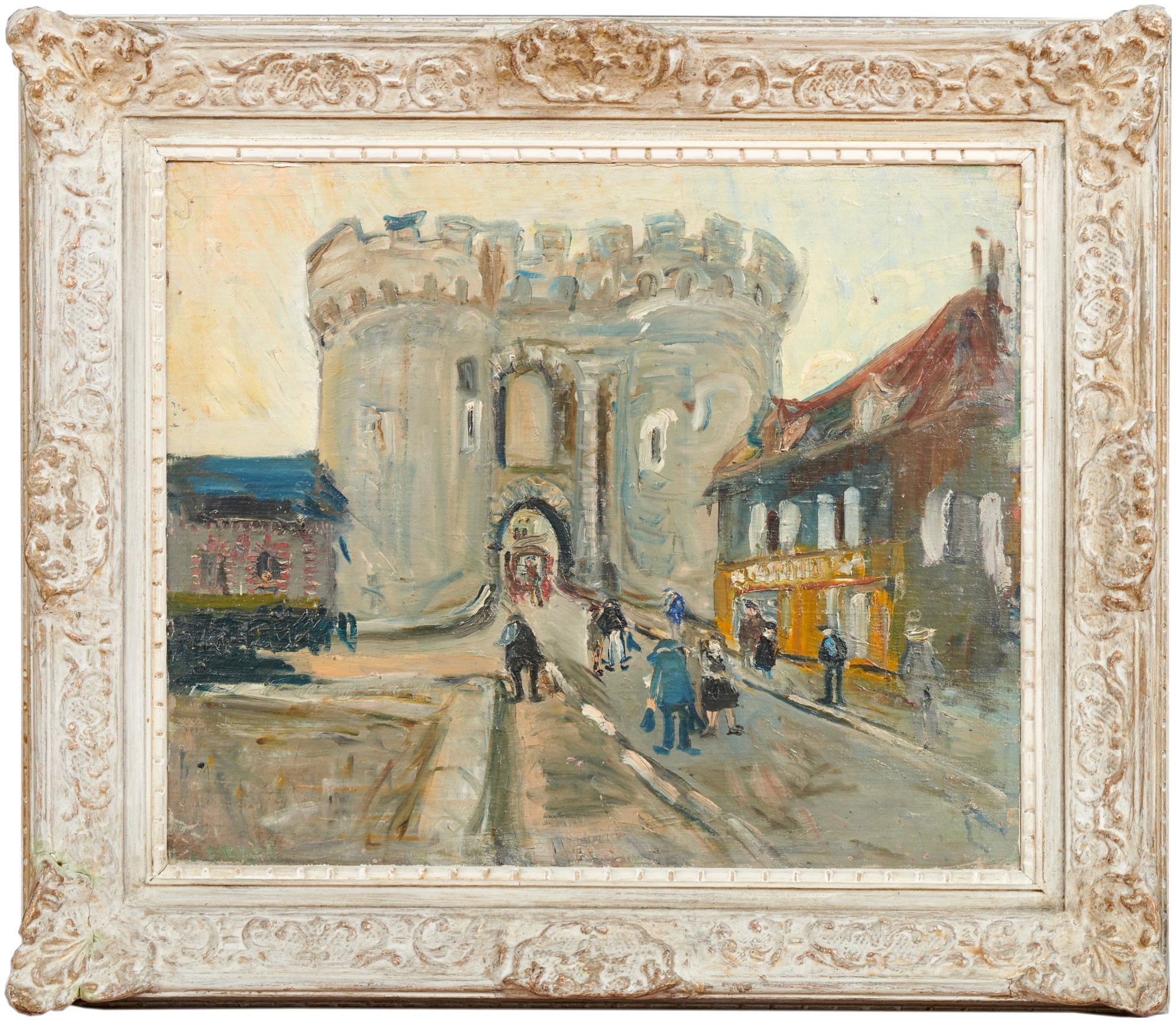 Artwork by Willy Leopold Guggenheim Varlin, Die "Porte Guillaume" in Chartres, Made of Oil on canvas