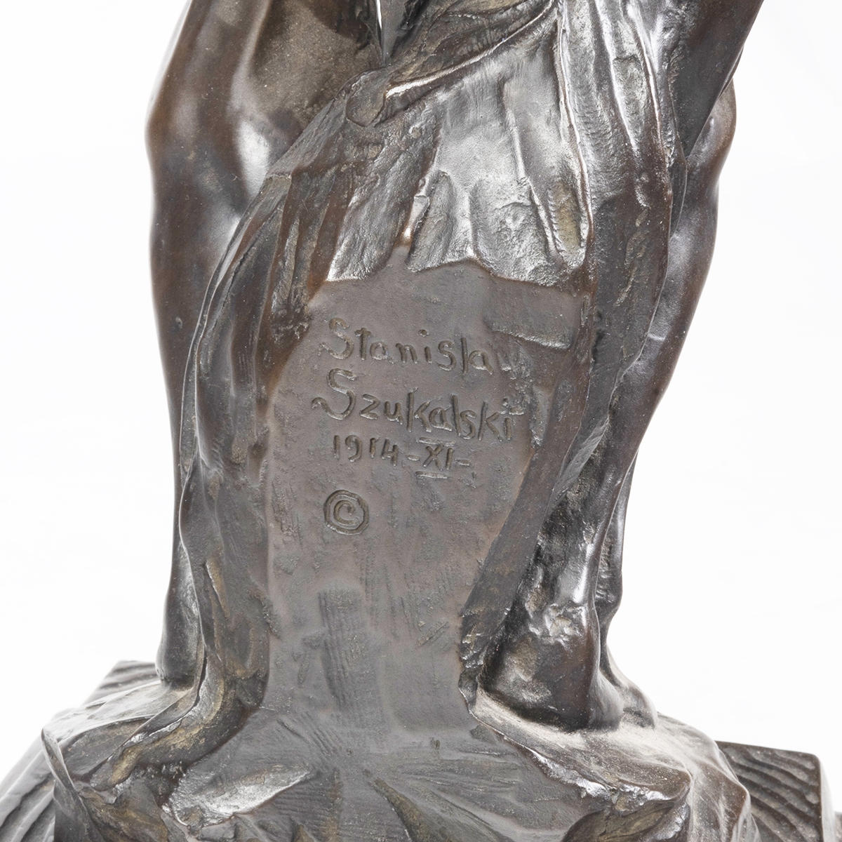 Artwork by Stanislaw Szukalski, Imploration (AKA-A Plea), Made of cast iron bronze