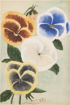 Four pansies - Frederic Giles