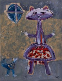 Cat Flying Kite - Kirby Rogere