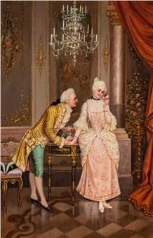 A Romance In A Rococo Setting - Frederic Lenditz