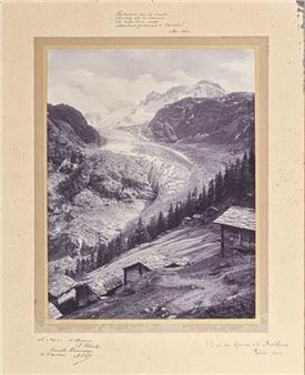 Glacier du Gorner et le Breithorn, vallée Suisse - Adolphe Lezer