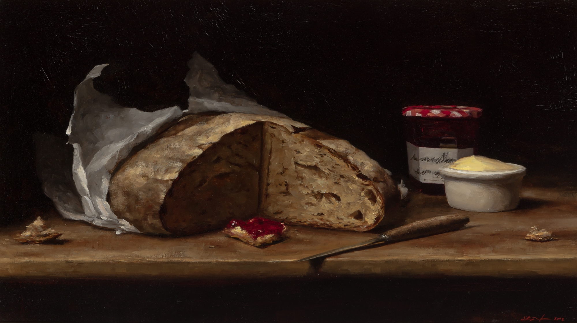 Artwork by Sarah Lamb, La Miche Poilane, Made of Oil on canvas