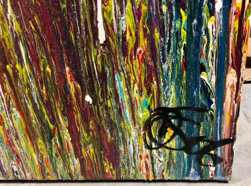 Artwork by Déborah Sportes, WHAT'S NEXT, Made of Mixed media on canvas