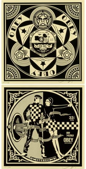 Pair Revolution In Our Time & Long Live the People Shepard Fairey/Obey 