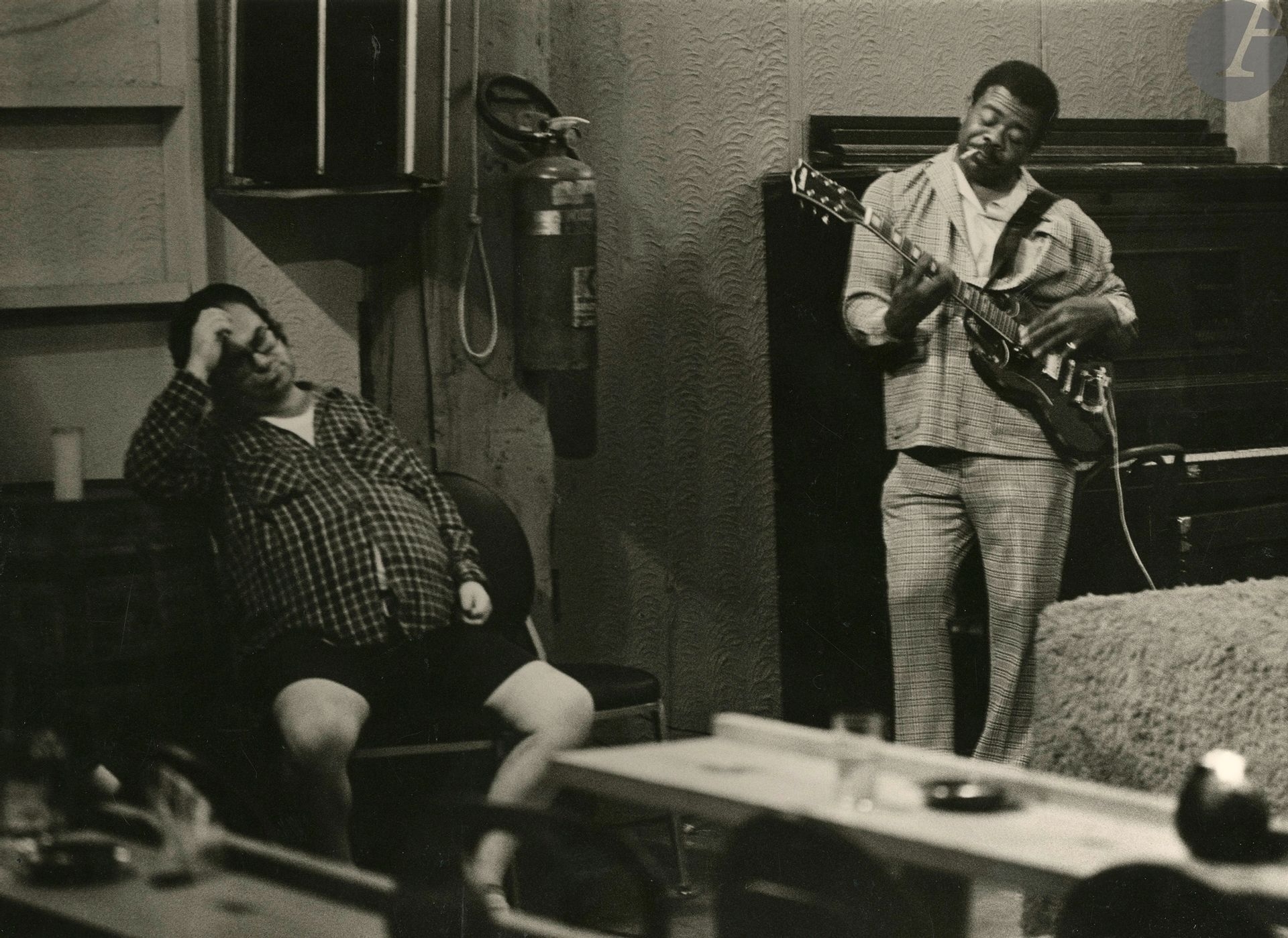 Artwork by Erik Lindahl, Blue shots. Left Hand Frank, Chicago, Made of gelatin silver print