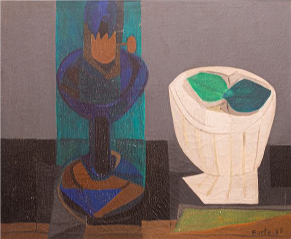 Lámpara con frutera by Vicente Forte, 1955