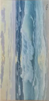 Waves at dusk - Edouard Mandon