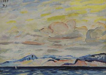 Sea by Soshichi Takama, 1947