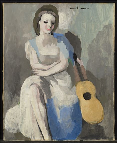 Marie Laurencin | Jeune Fille à la guitare | MutualArt