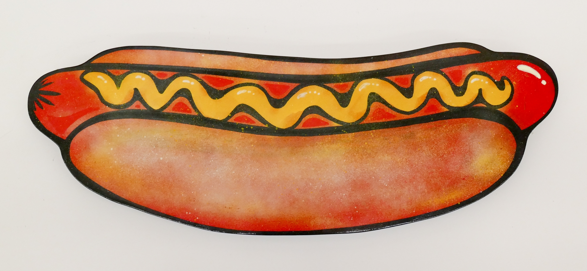 Artwork by Zac Boetes, Zac Boetes 'Jumbo Dog' Painting, Made of Spray Paint & Paint