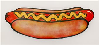 Zac Boetes 'Jumbo Dog' Painting - Zac Boetes