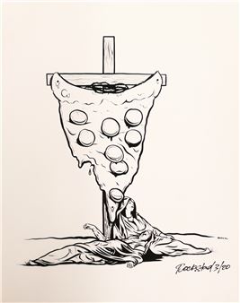 Zach Rockstad 'Cheesus Chrust' Giclee Print - Zach Rockstad