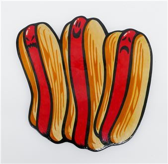 Zac Boetes 'Three's A Crowd' Painting - Zac Boetes