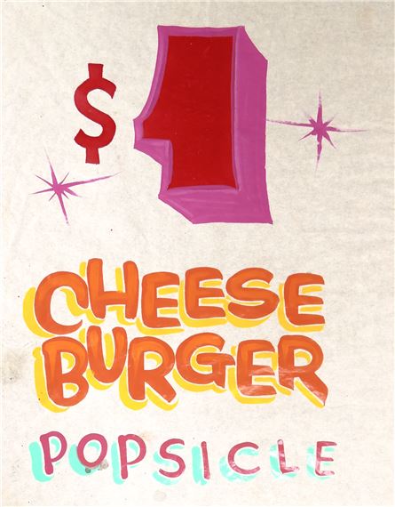 Kevin Drake '$1 Cheese Burger Popsicle' Painting - Kevin Drake
