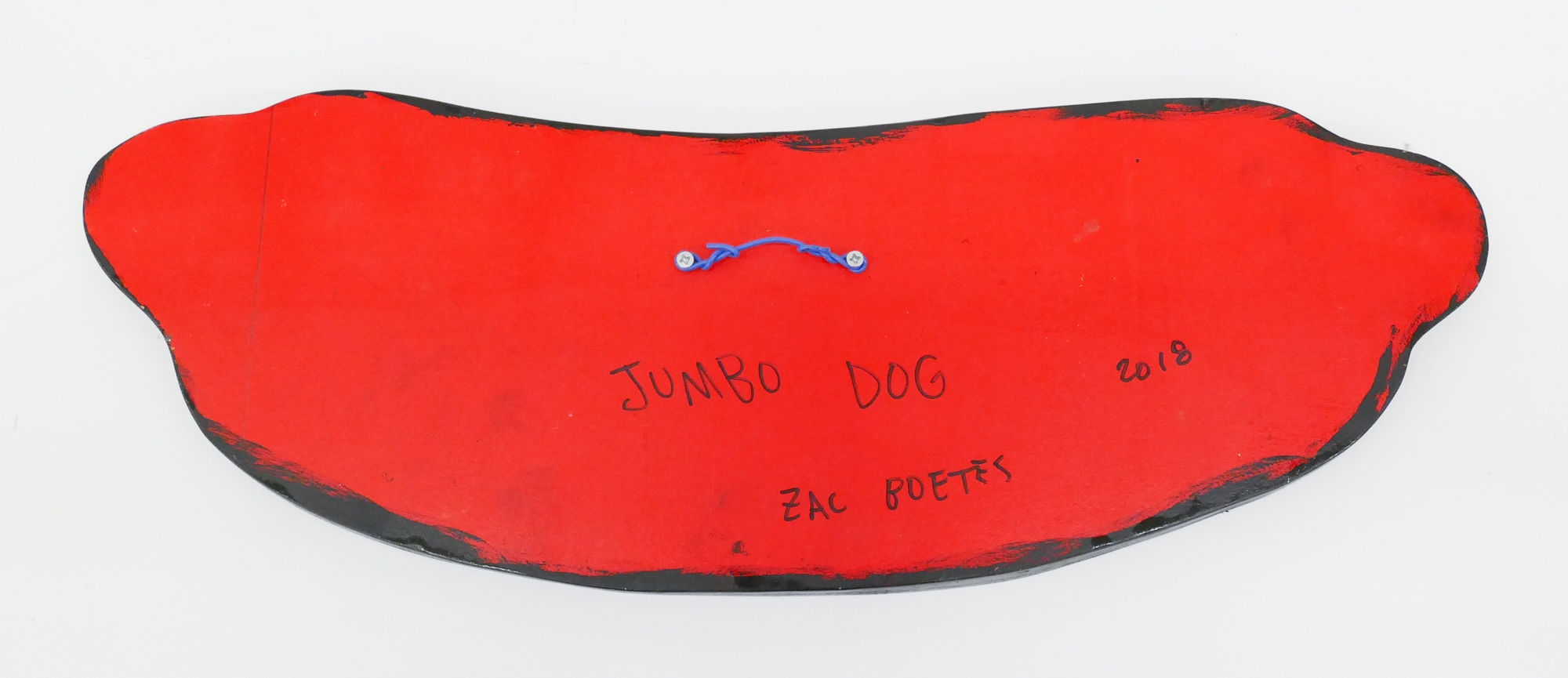 Artwork by Zac Boetes, Zac Boetes 'Jumbo Dog' Painting, Made of Spray Paint & Paint